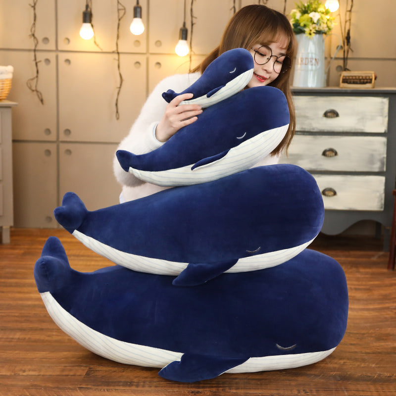 Blue Whale Soft Stuffed Plush Pillow Toy