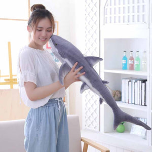 Extra Large Gray Shark Soft Stuffed Plush Toy