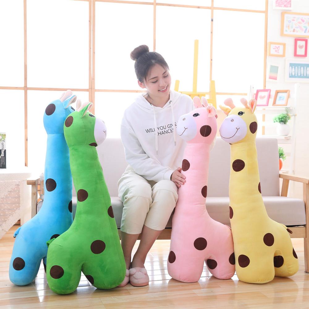 Large Colored Giraffe Soft Stuffed Plush Toy