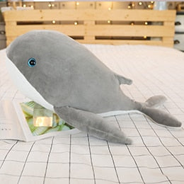 Large Hugging Whale Stuffed Plush Pillow Toy