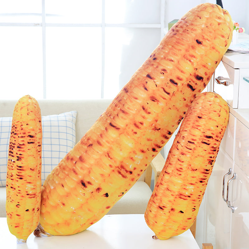 Giant Cooked Corn Stuffed Pillow Cushion Toy
