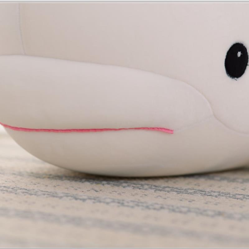 Huggable White Whale Soft Stuffed Plush Toy