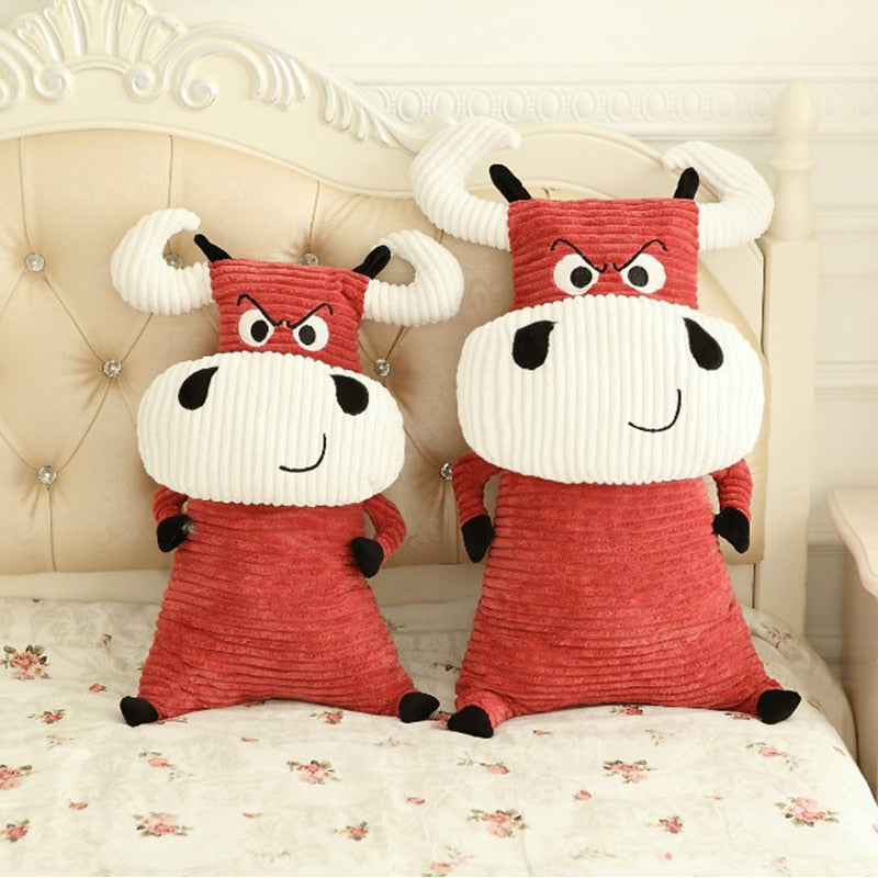 Ox Cattle Bull Stuffed Pillow Cushion Toy