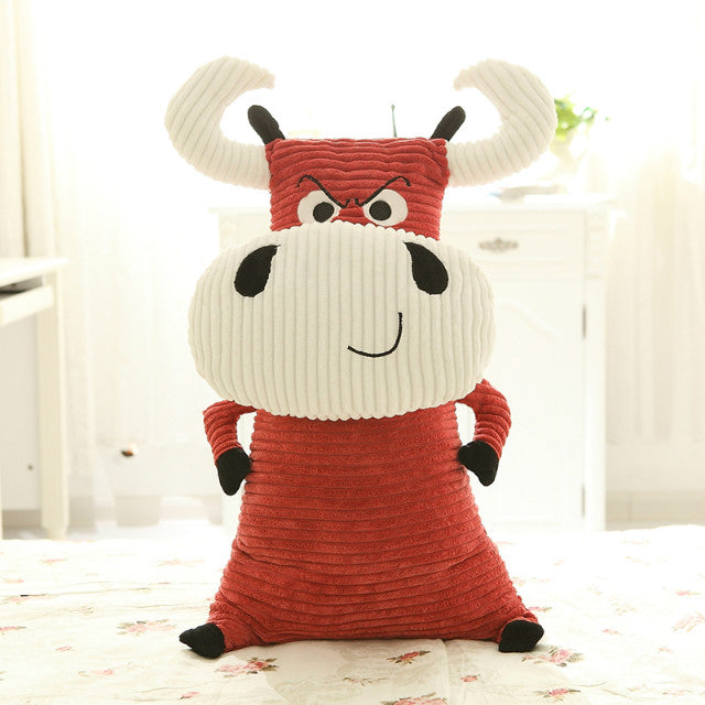 Ox Cattle Bull Stuffed Pillow Cushion Toy