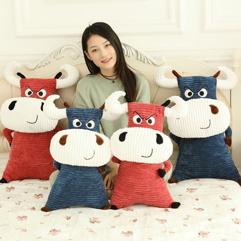 Ox Cattle Bull Stuffed Pillow Cushion Toy