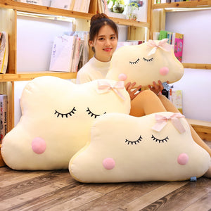 Large Sleepy Clouds Stuffed Pillow Cushion Decor Toy