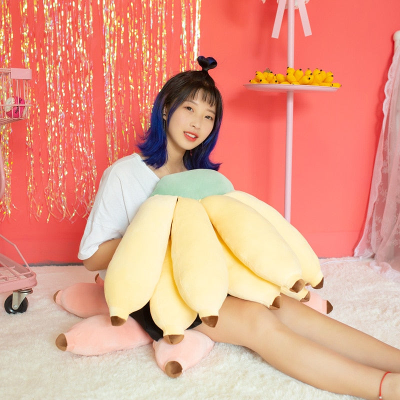 Giant Banana Cushion Soft Stuffed Plush Pillow Toy