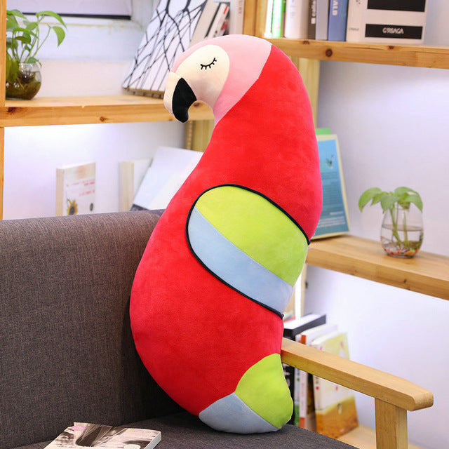 Parrot Bird Soft Stuffed Plush Pillow Toy