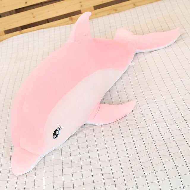 Giant Dolphin Pastel Soft Stuffed Plush Pillow Toy
