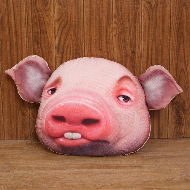 Pig Face Stuffed Plush Pillow Cushion Decor Toy