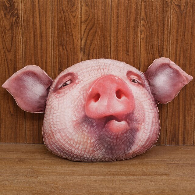 Pig Face Stuffed Plush Pillow Cushion Decor Toy