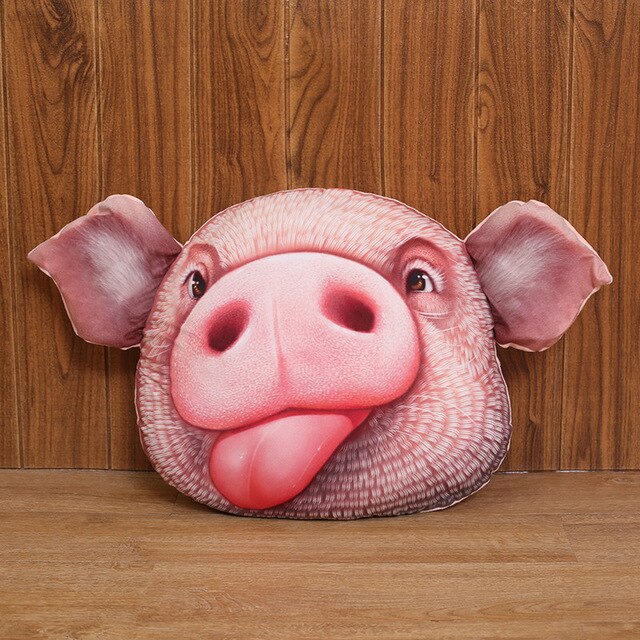 Pig Face Stuffed Plush Pillow Cushion Decor Toy