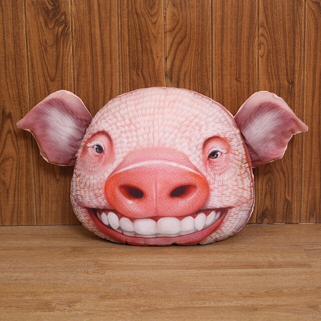 Pig Face Stuffed Plush Pillow Cushion Decor Toy