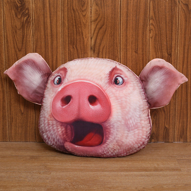 Pig Face Stuffed Plush Pillow Cushion Decor Toy