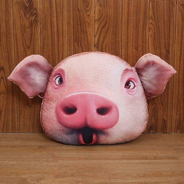 Pig Face Stuffed Plush Pillow Cushion Decor Toy