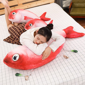 Red Fish Soft Stuffed Plush Pillow Toy