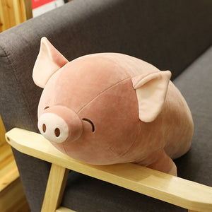 Pink Sleepy Pig Pillow Soft Stuffed Plush Toy
