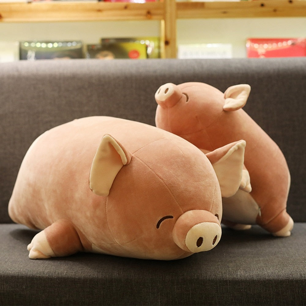 Pink Sleepy Pig Pillow Soft Stuffed Plush Toy