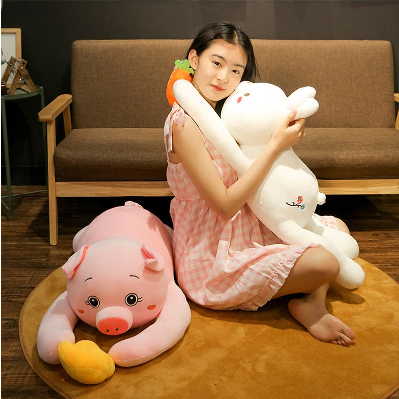 Animal With Food Stuffed Plush Pillow Toy