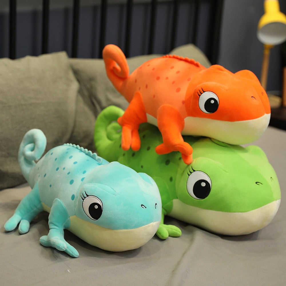 Colored Chameleon Lizard Soft Stuffed Plush Toy