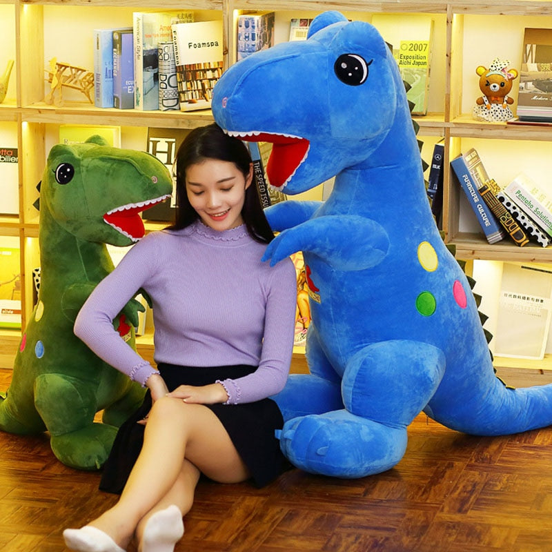 Large Colored Tyrannosaurus Dinosaur Soft Stuffed Plush Toy