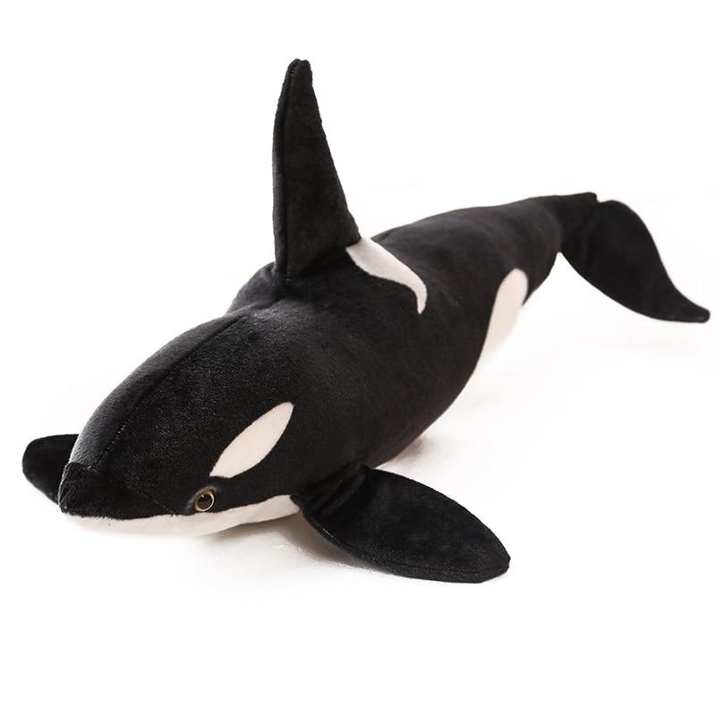 Brinquedo de pelúcia macio de pelúcia grande orca assassina