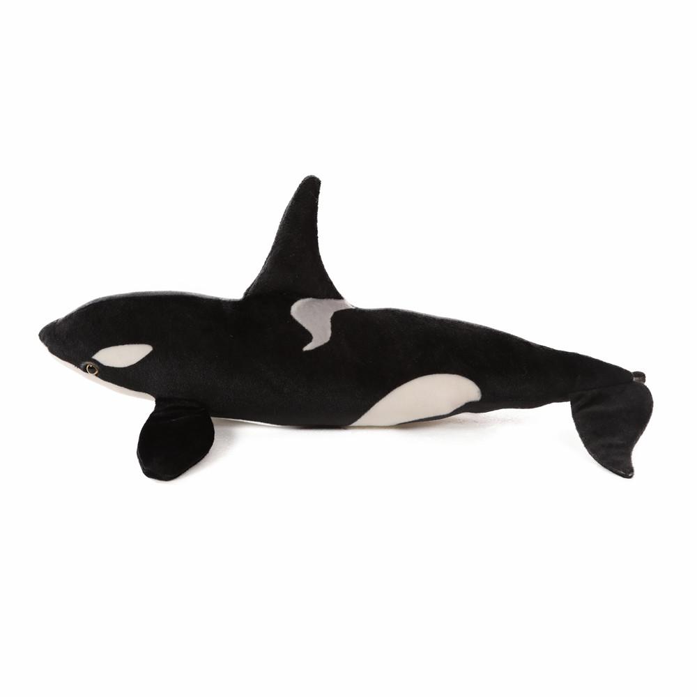 Brinquedo de pelúcia macio de pelúcia grande orca assassina