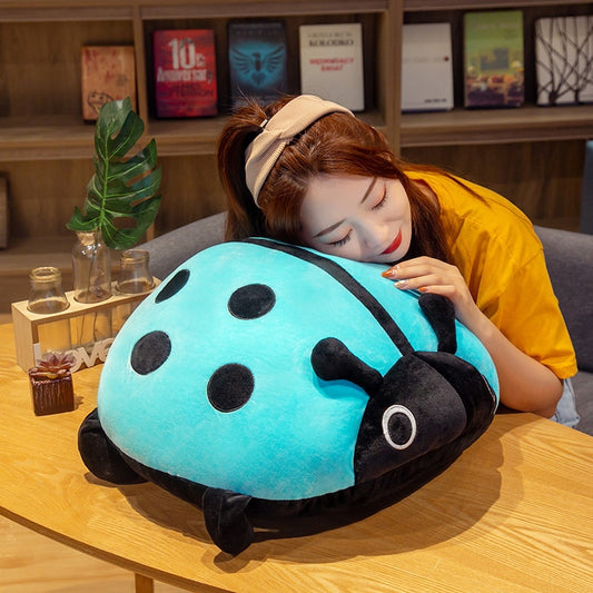 Large Colored Ladybird Stuffed Plush Pillow Toy