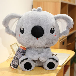 Cute Koala with Wood Soft Stuffed Plush Toy