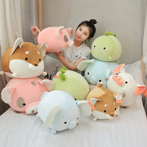 Chubby Animal Soft Stuffed Plush Pillow Toy