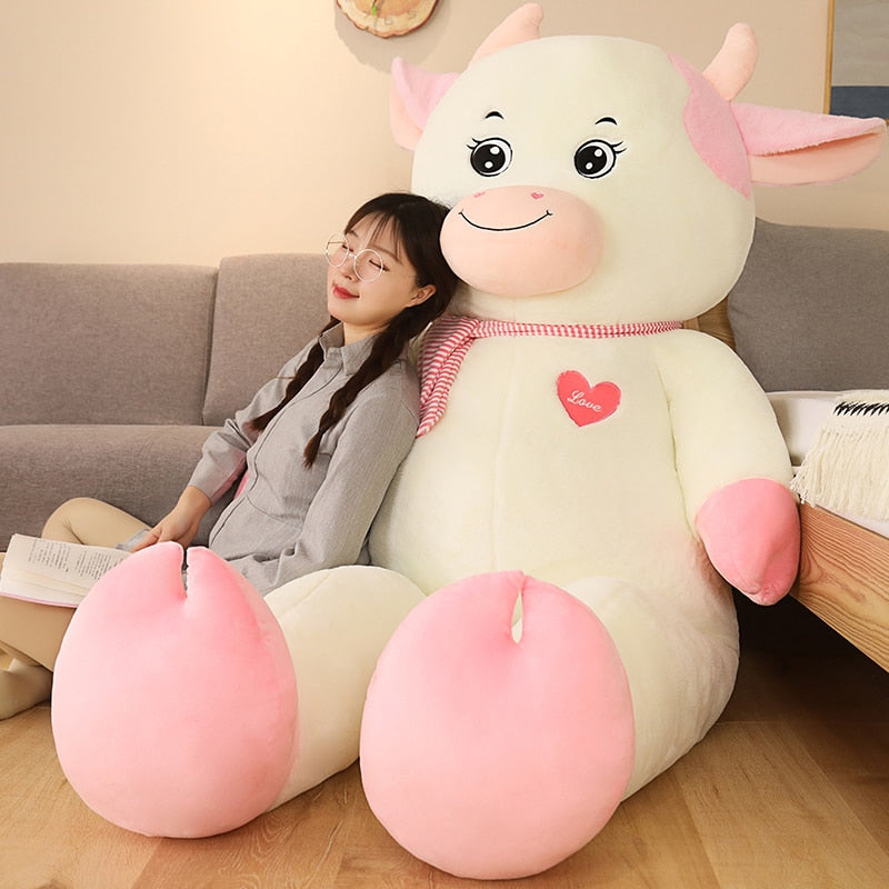 Large Cow Soft Stuffed Plush Pillow Toy