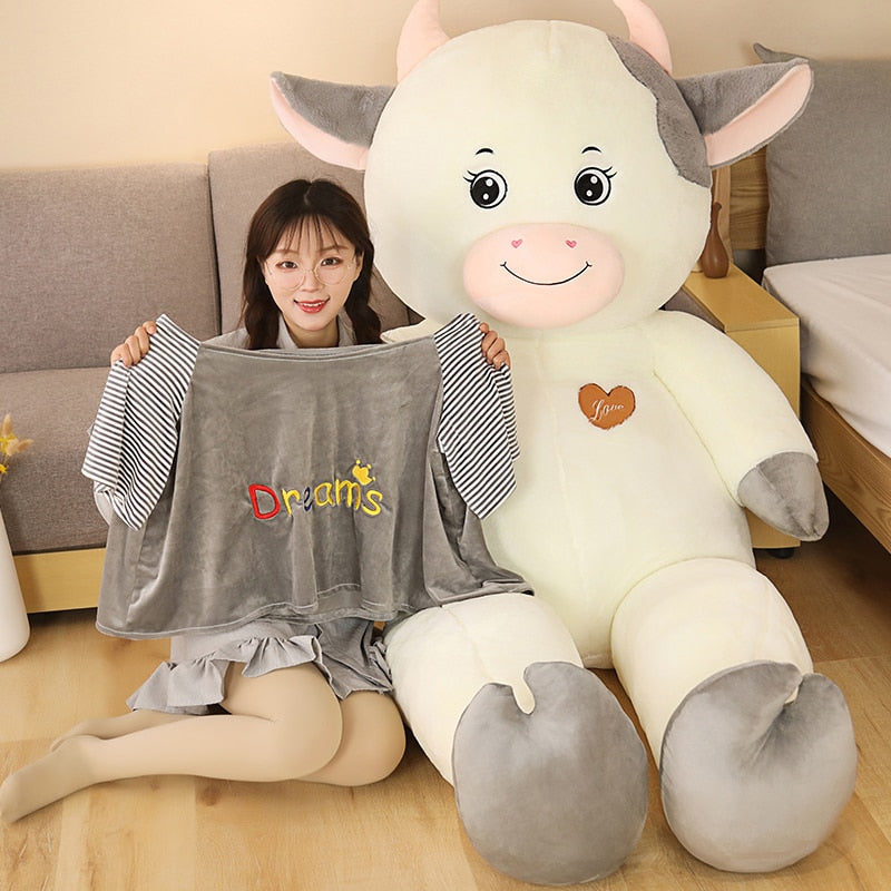 Large Cow Soft Stuffed Plush Pillow Toy