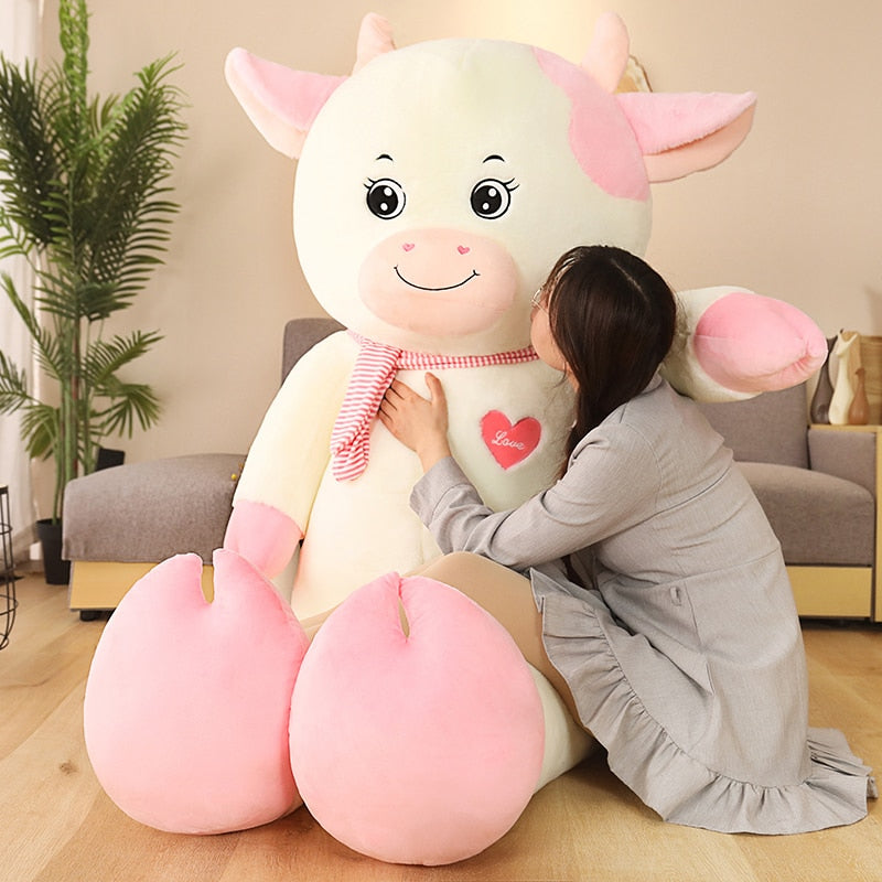 Large Cow Soft Stuffed Plush Pillow Toy