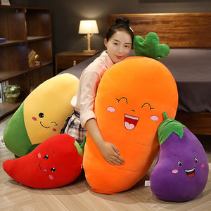 Cute Fruit Vegetable Stuffed Plush Pillow Toy
