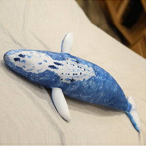 Giant Lifelike Blue Whale Soft Stuffed Plush Toy