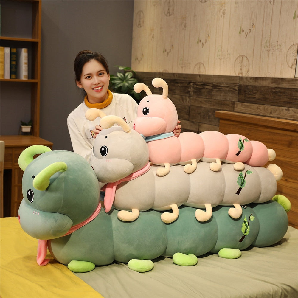 Giant Caterpillar Soft Stuffed Plush Pillow Toy