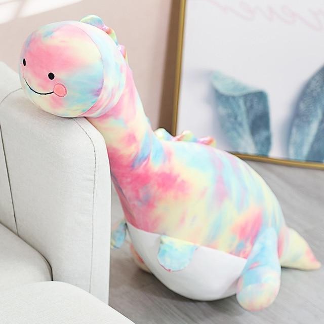 Giant Rainbow Dinosaur Soft Stuffed Plush Toy