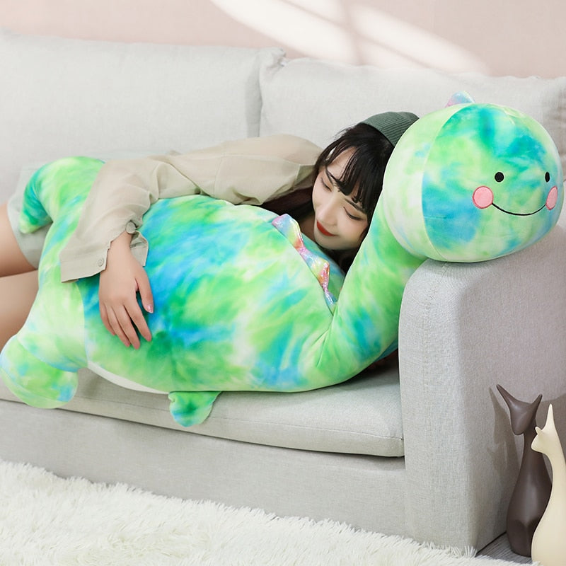 Giant Rainbow Dinosaur Soft Stuffed Plush Toy