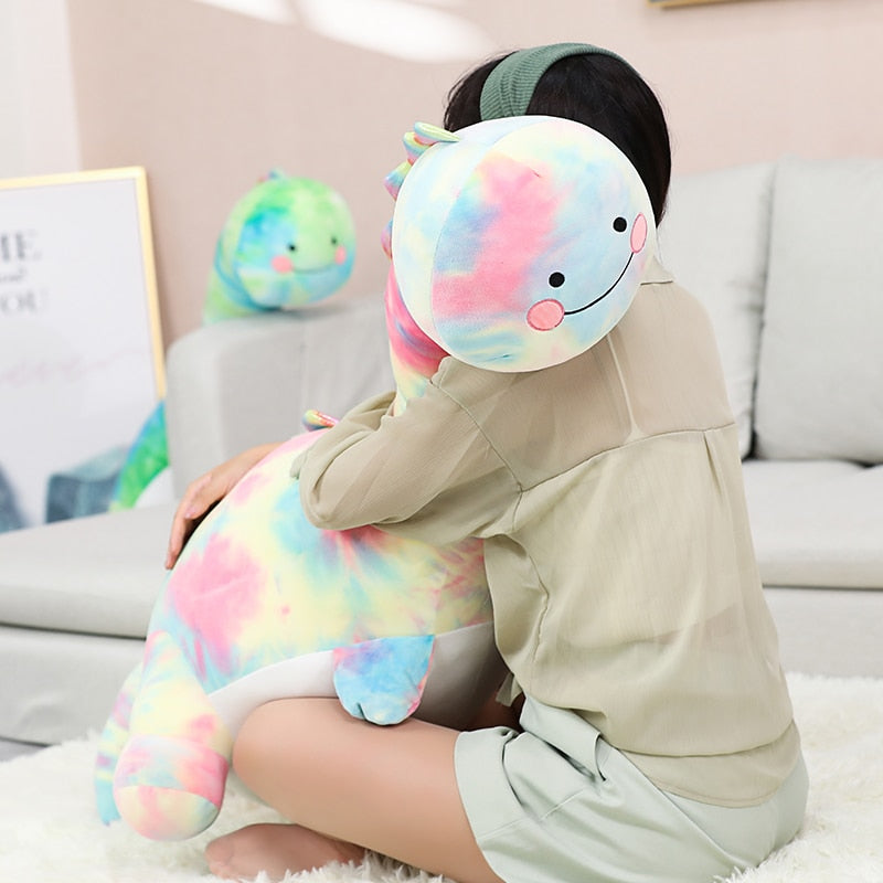 Giant Rainbow Dinosaur Soft Stuffed Plush Toy