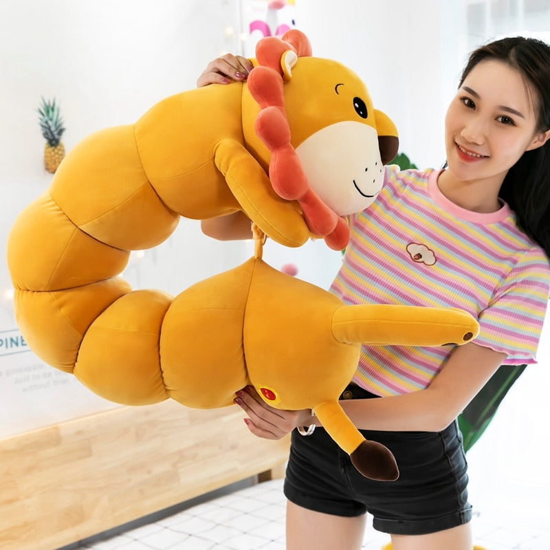 Long Cylindrical Animal Stuffed Plush Pillow Toy