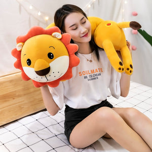 Long Cylindrical Animal Stuffed Plush Pillow Toy