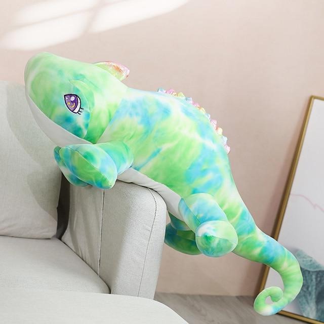 Giant Bright Chameleon Soft Stuffed Plush Toy