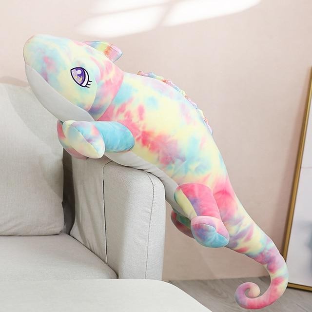 Giant Bright Chameleon Soft Stuffed Plush Toy