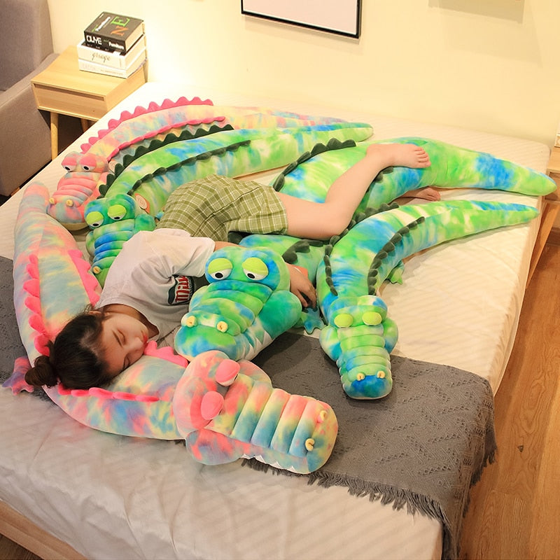 Colorful Crocodile Soft Stuffed Plush Pillow Toy