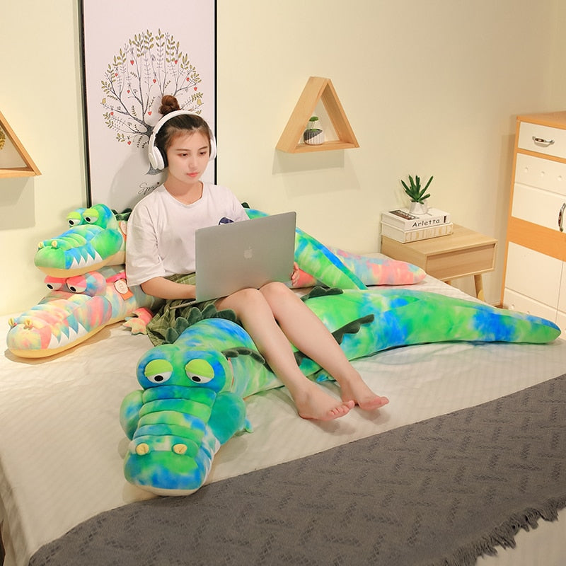 Colorful Crocodile Soft Stuffed Plush Pillow Toy