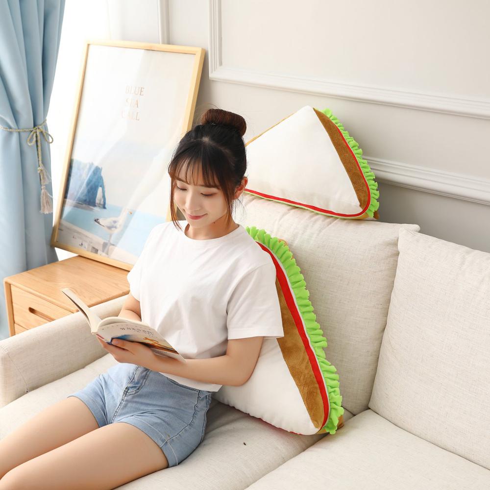 Hamburger Sandwich Stuffed Plush Pillow Toy