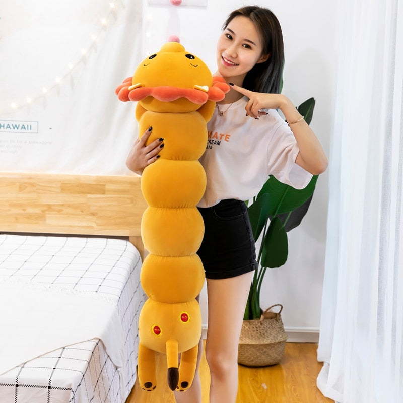 Long Cylindrical Animal Stuffed Plush Pillow Toy