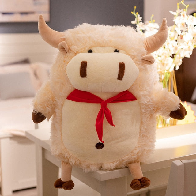 Hairy Cow Cattle Soft Stuffed Plush Toy