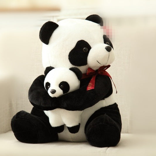 Sow and Cub Panda Bear Soft Stuffed Plush Toy