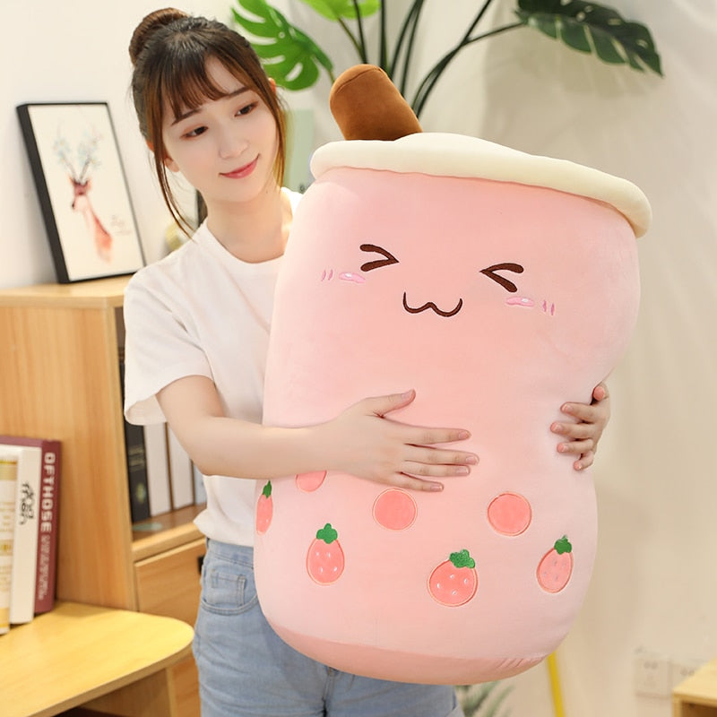 Boba Bubble Milk Tea Pillow Weiches Plüschtier